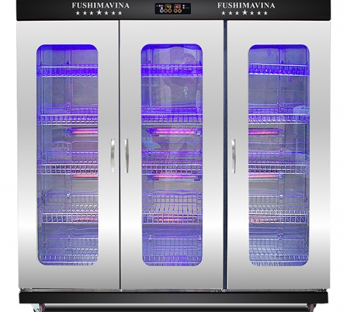 Tủ sấy bát cánh kính 1800L 2 lớp Fushima FSM TSB-3CK2L 304