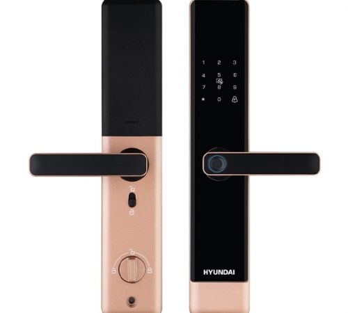 Khóa cửa gỗ điện tử Hyundai HY-SL007 ROSE GOLD