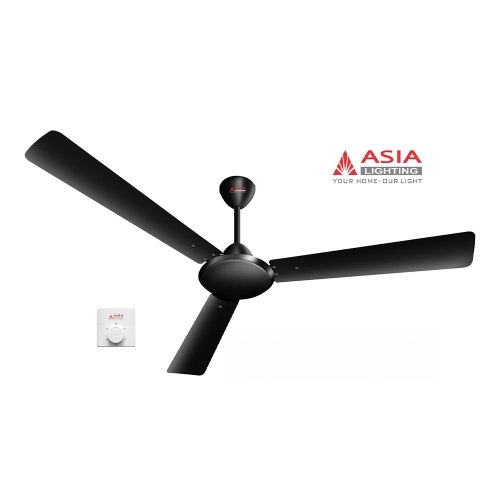 Quạt trần 3 cánh màu đen Asia Lighting QT11-D-01