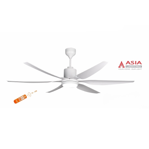 Quạt trần 6 cánh màu trắng Asia Lighting QT13-T