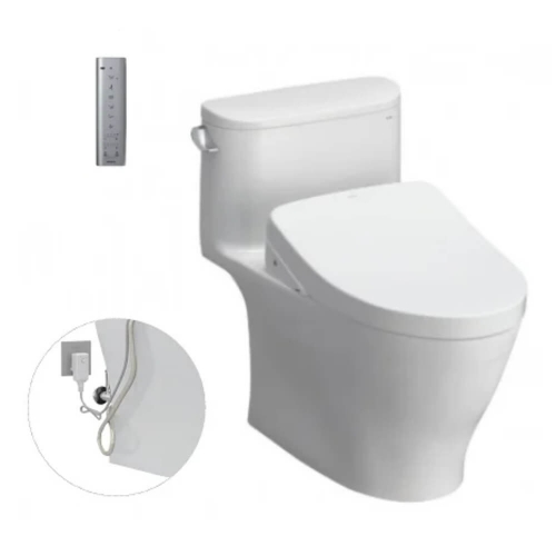 Bàn cầu Toto MS887RW11 một khối kèm nắp rửa điện tử WASHLET dòng S7