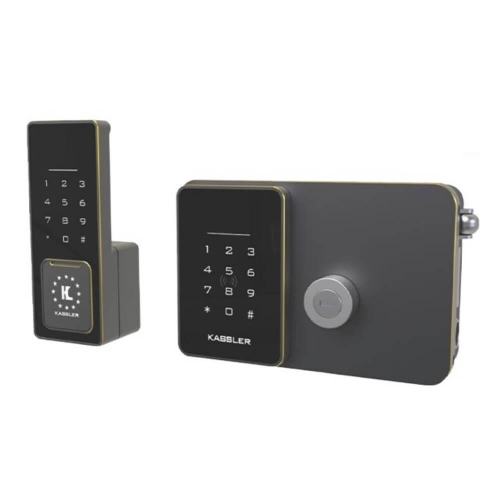 Khóa cửa cổng Kassler KL-579 CNC Gold Grey App