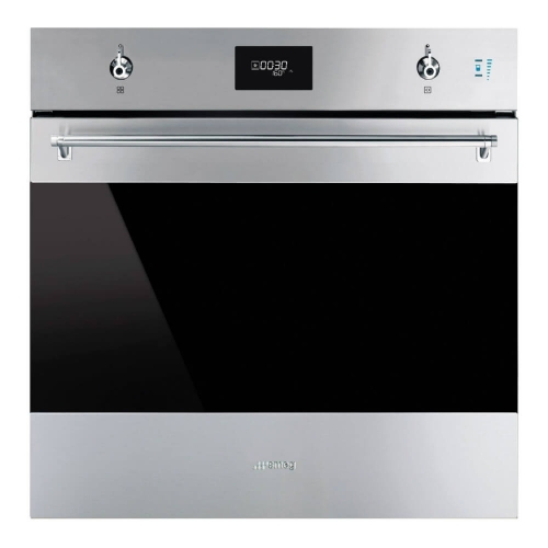 Lò nướng đối lưu kết hợp hơi nước âm tủ Smeg Classica 60cm SO6301S2X