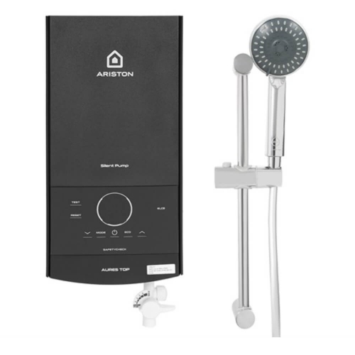 Máy nước nóng trực tiếp Ariston 4500W AURES TOP 4.5P 2.0 3195363 Có bơm