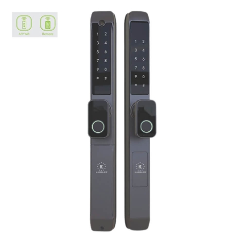 Khóa cửa nhôm Kassler KL-599TN Plus Black App TTlock + Remote