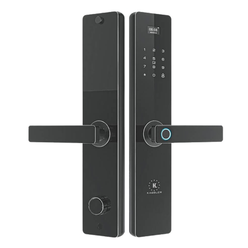Khóa cửa vân tay Kassler KL-608 CNC Black App Tuya