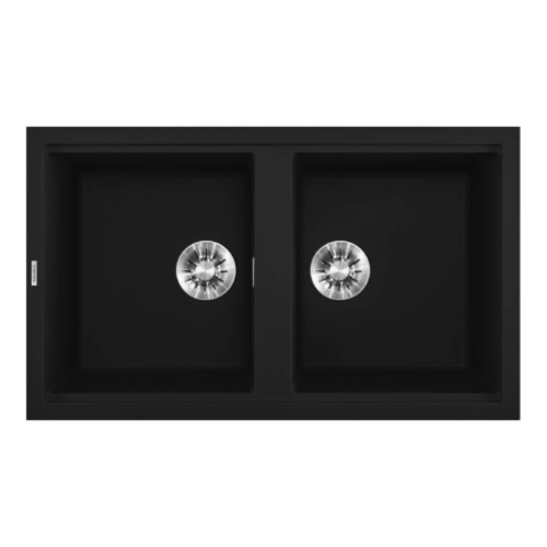 Chậu rửa chén Malloca K-45086 đá Granite Nano Black