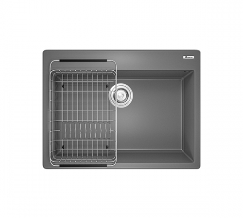 Chậu rửa chén Konox Granite Sink Ruvita 680 – Grey