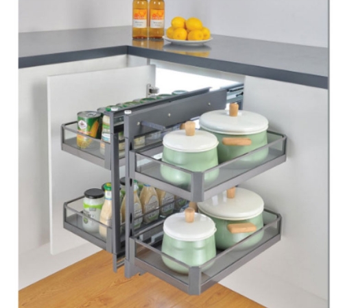 Kệ liên hoàn âm tủ inox hộp vách kính Grob GK-90A