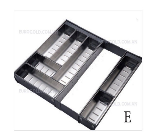 Khay chia thìa dĩa inox 304 Eurogold E0645E (ETC645E)