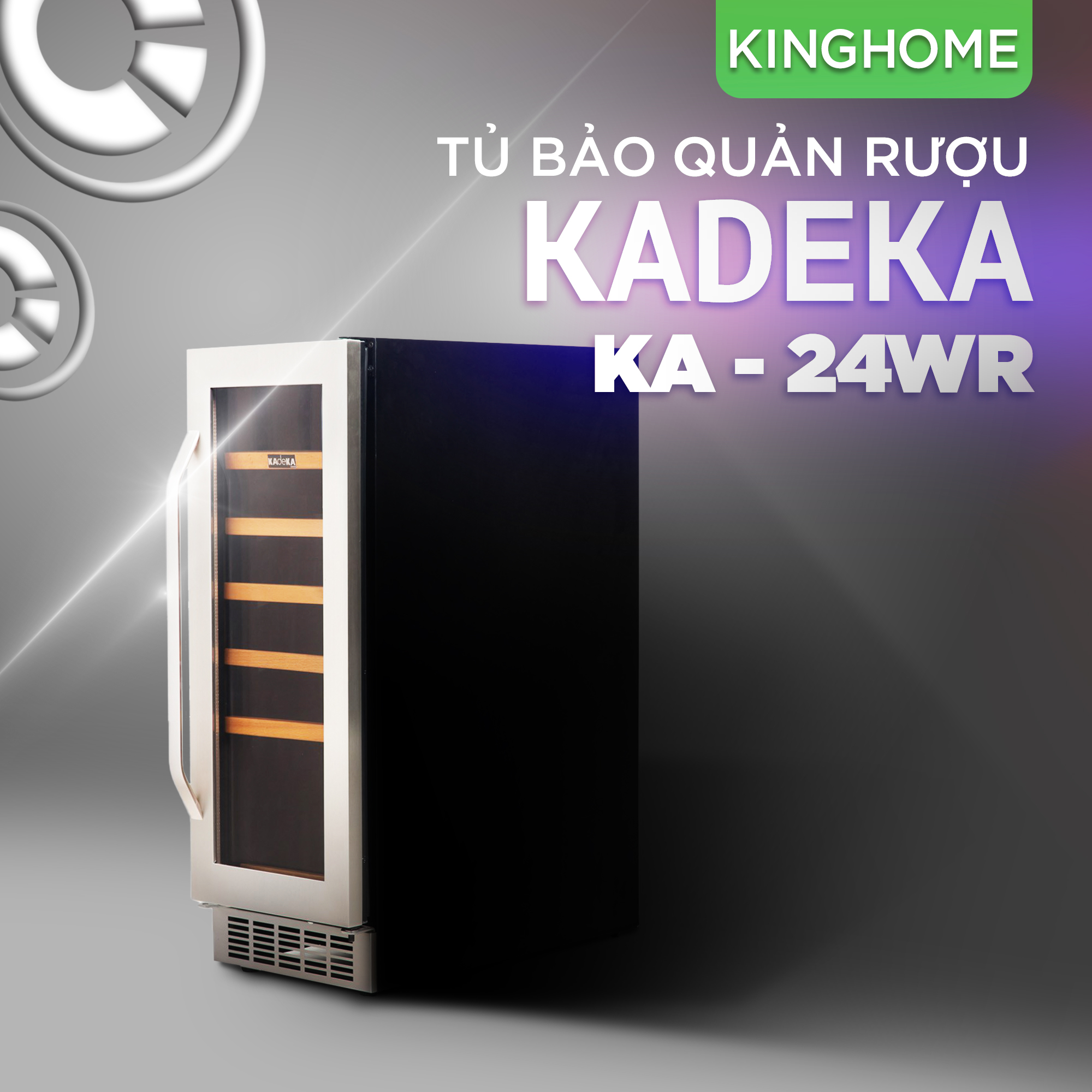 Tủ bảo quản rượu Kadeka KA-24WR