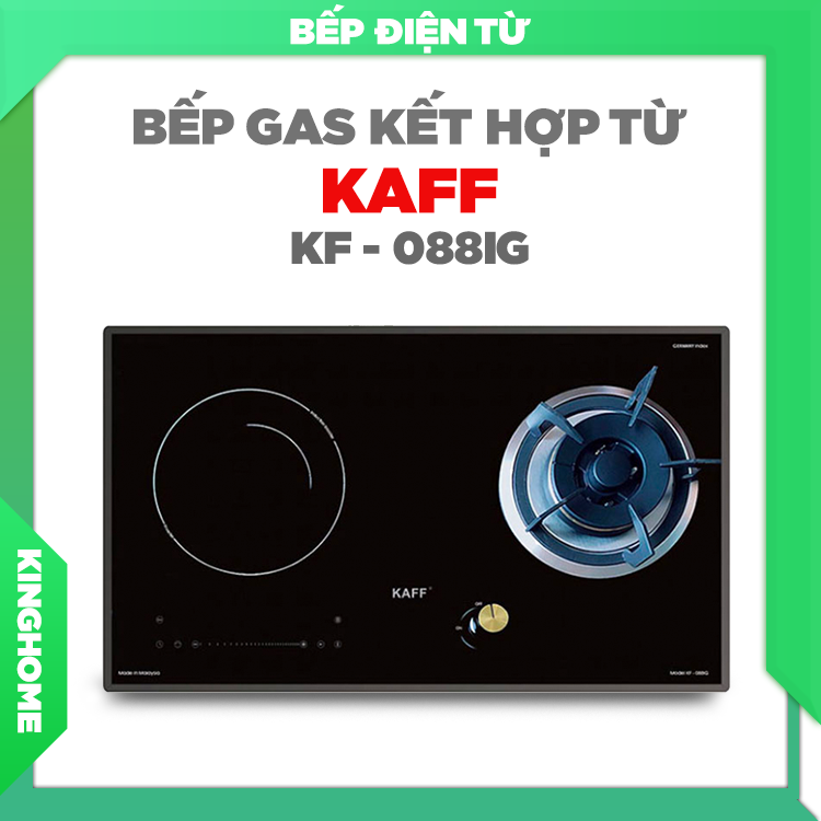 Bếp từ kết hợp gas Kaff KF-088IG
