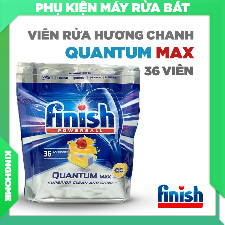 Viên rửa bát Finish Quantum Max 36 viên