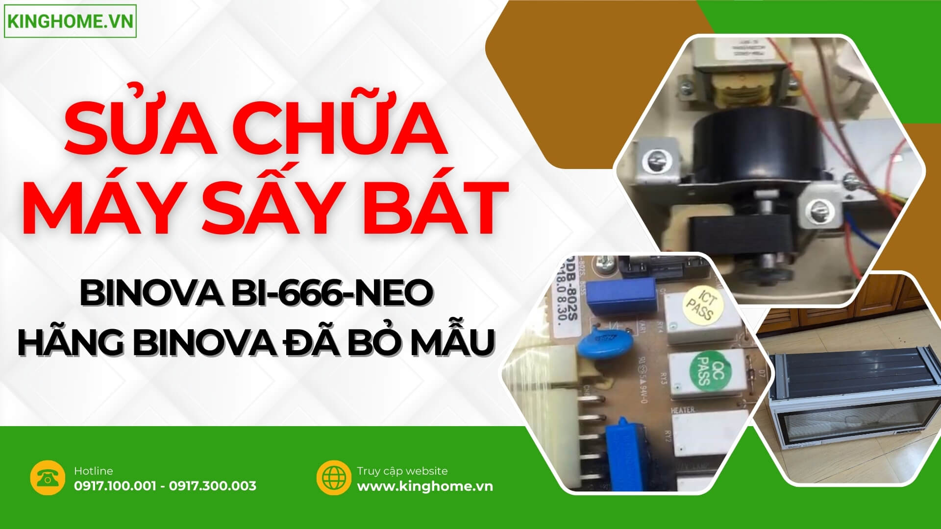 Sửa chữa Máy sấy bát Binova BI-666-NEO treo tủ trên hãng Binova đã bỏ mẫu