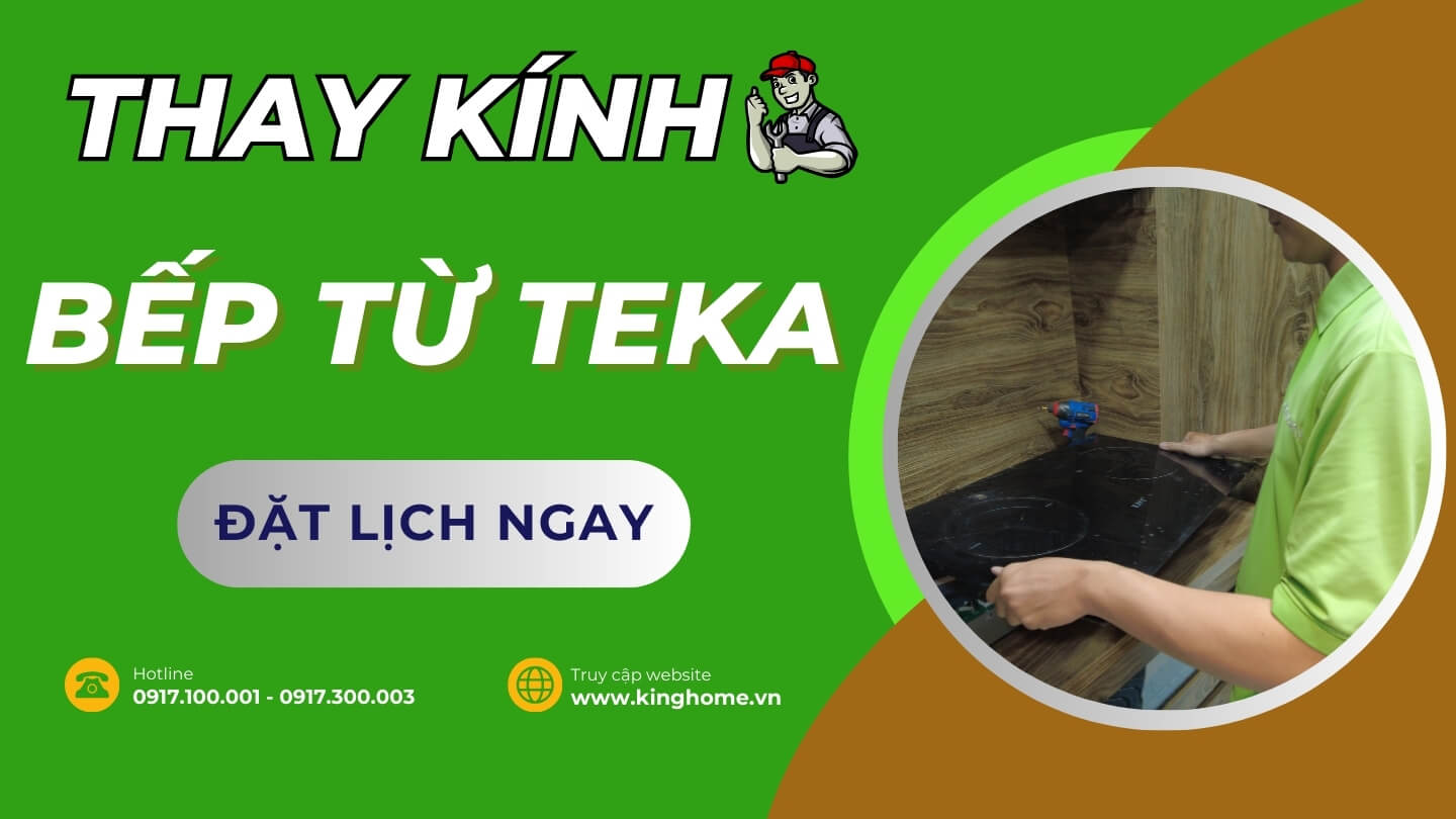 Thay kính bếp từ Teka