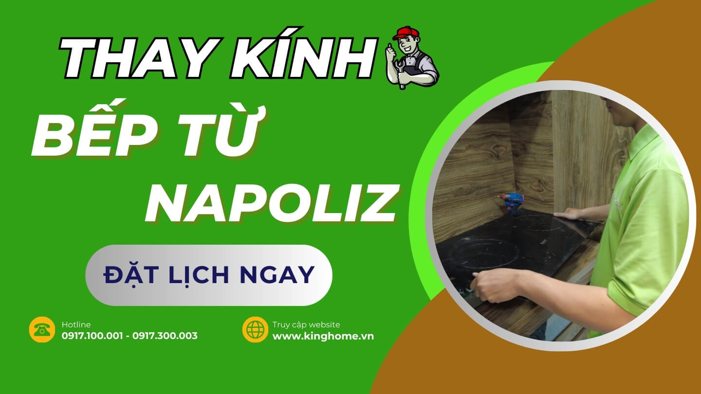 Thay kính bếp từ Napoliz