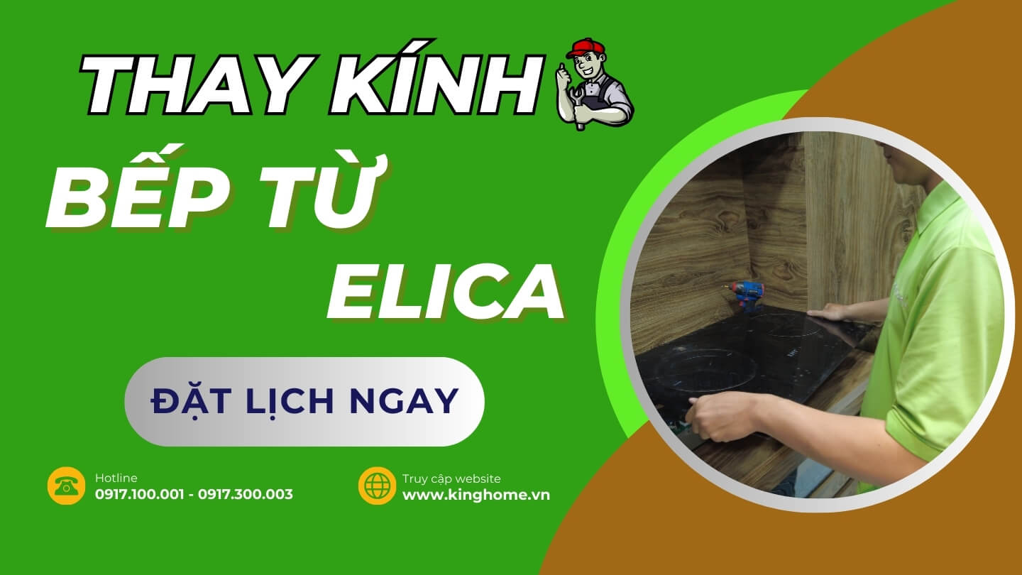 Thay kính bếp từ Elica