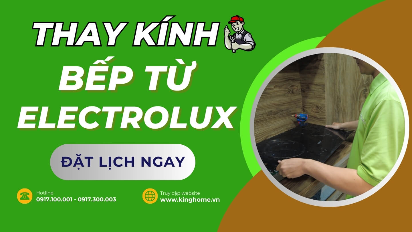 Thay kính bếp từ Electrolux