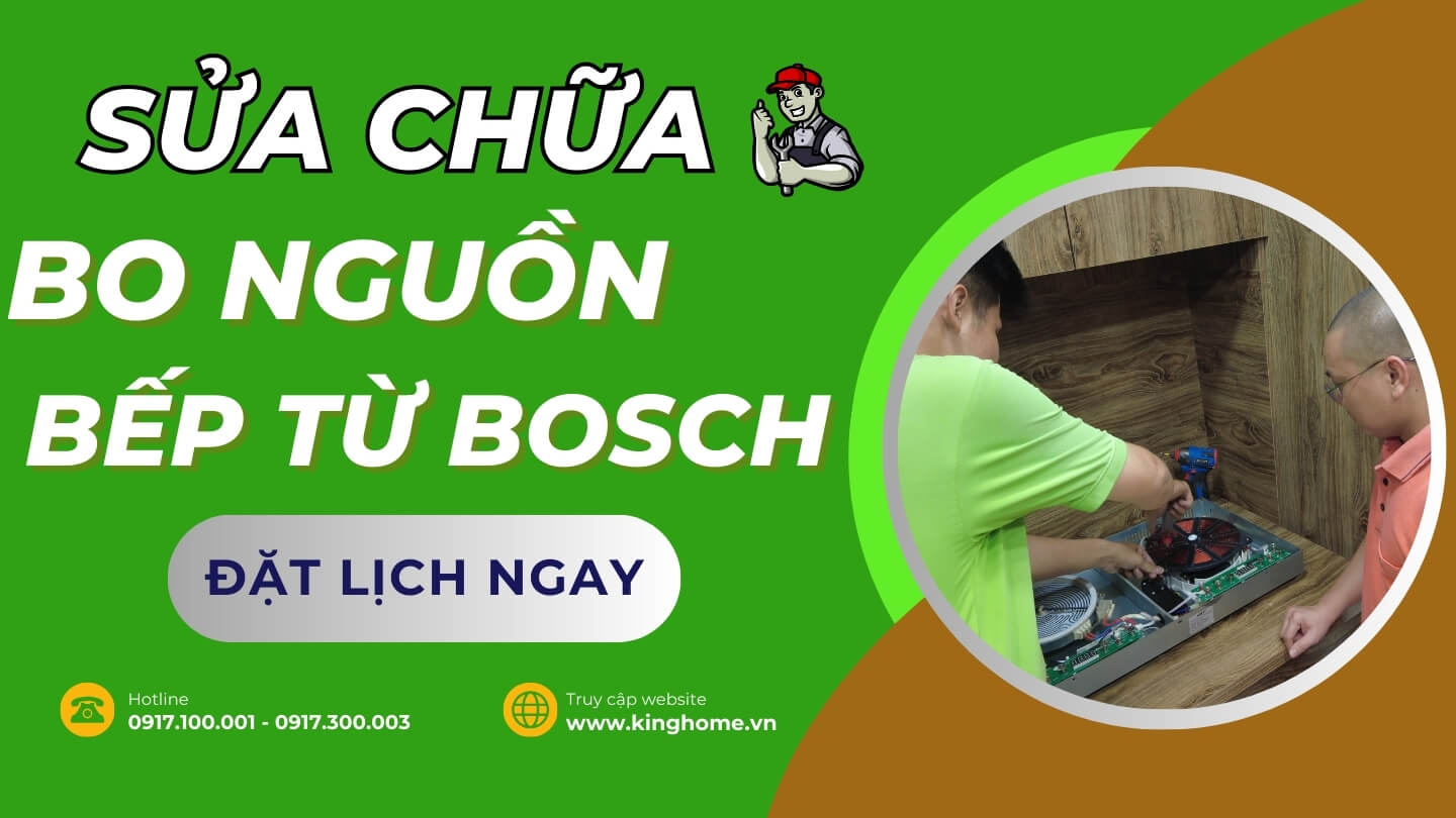 Sửa chữa bo nguồn bếp từ Bosch