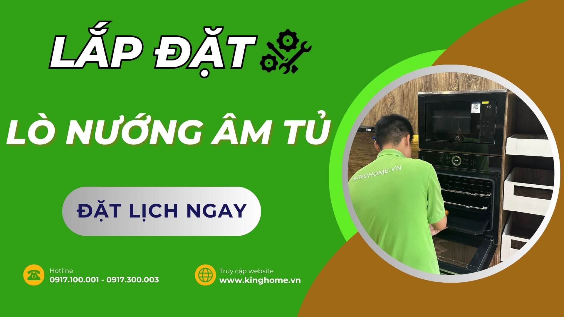 Dịch vụ lắp đặt lò nướng âm tủ