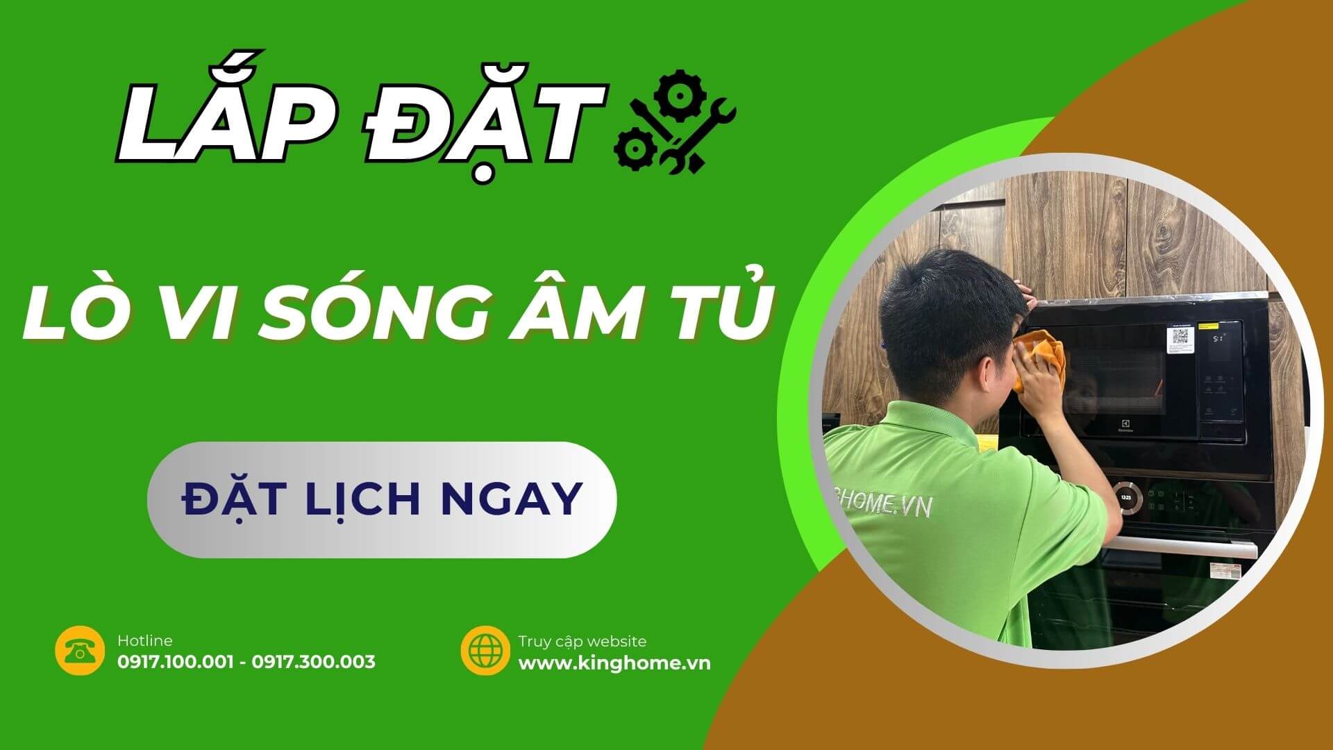 Dịch vụ lắp đặt lò vi sóng âm tủ