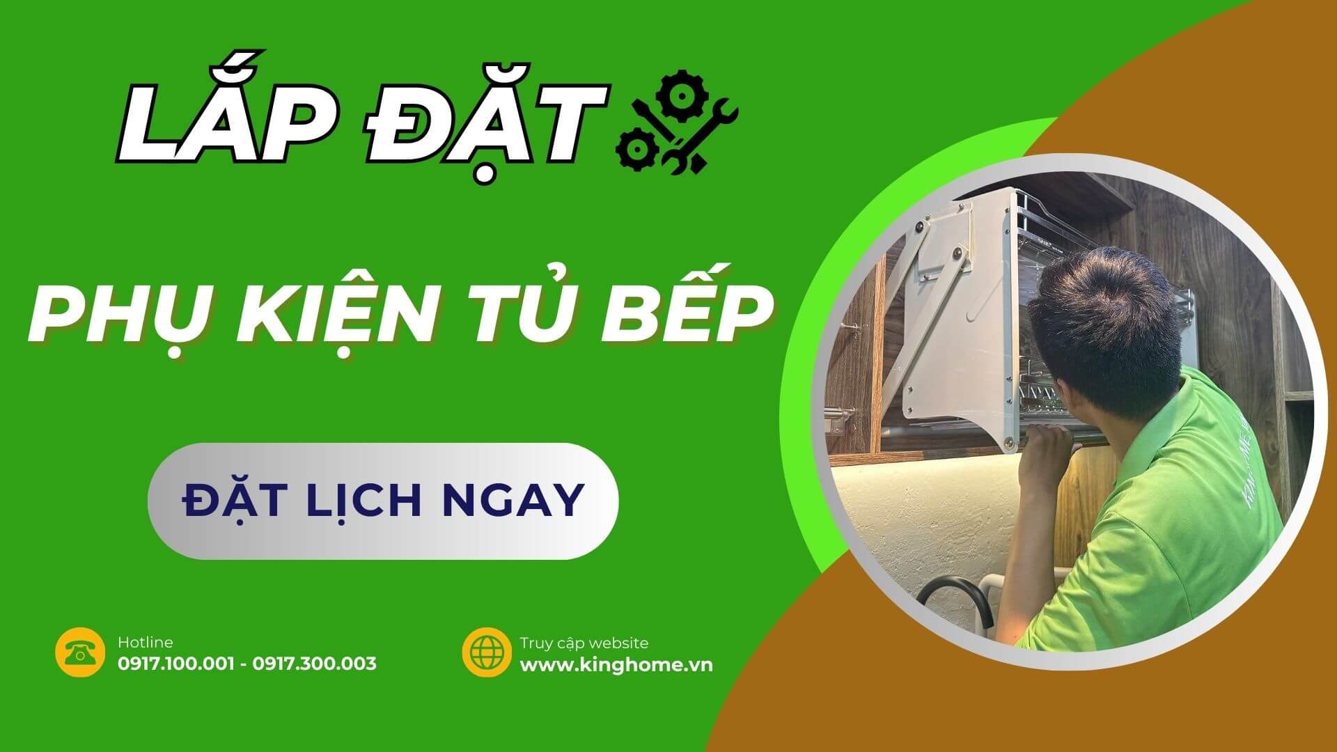 Dịch vụ lắp đặt phụ kiện tủ bếp