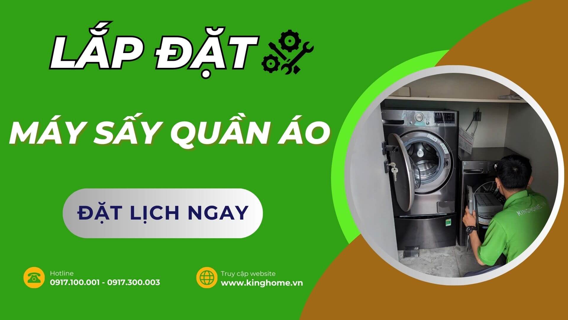 Dịch vụ lắp đặt máy sấy quần áo