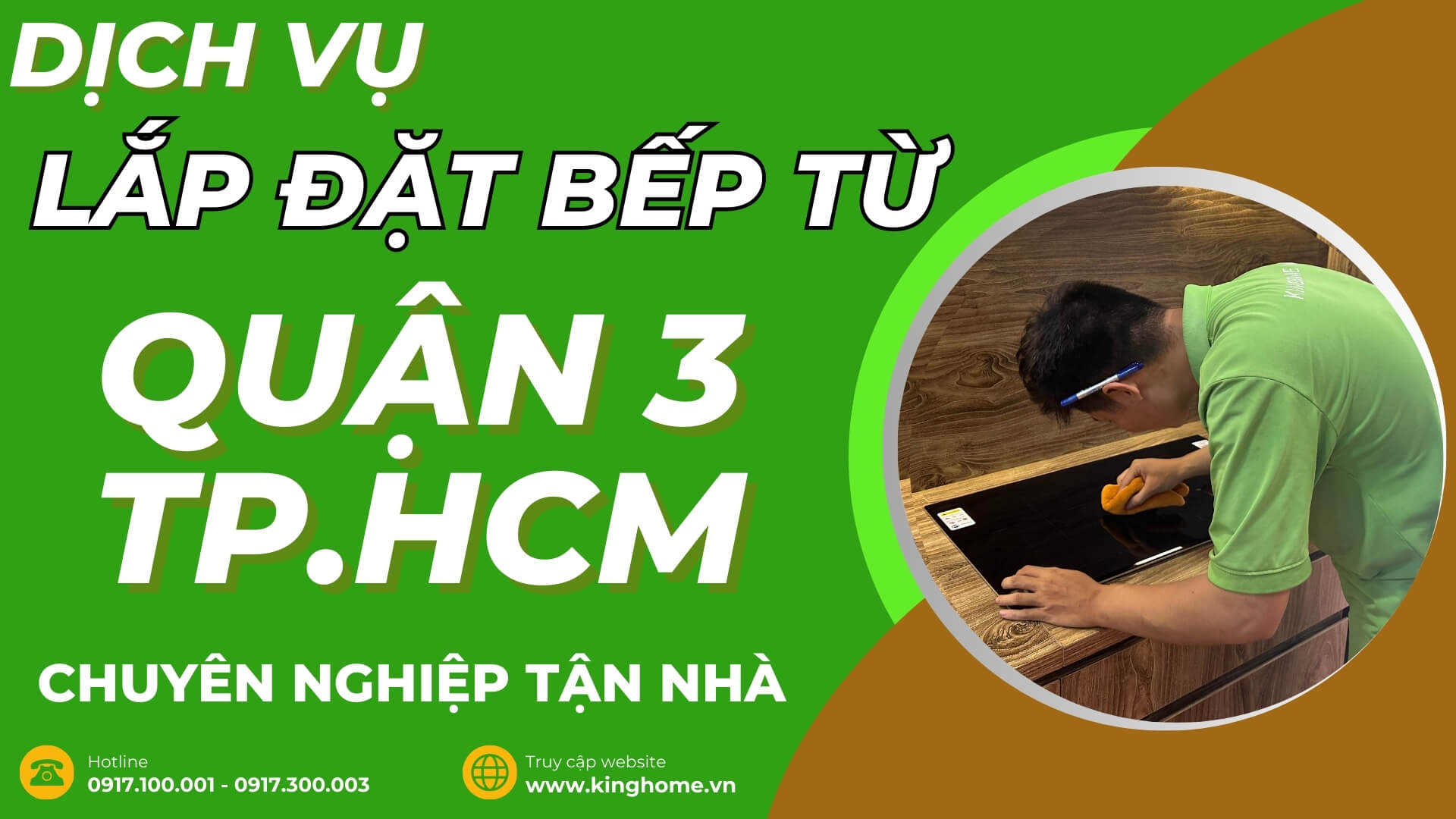 Dịch vụ lắp đặt bếp từ tại Quận 3 TPHCM chuyên nghiệp tận nhà