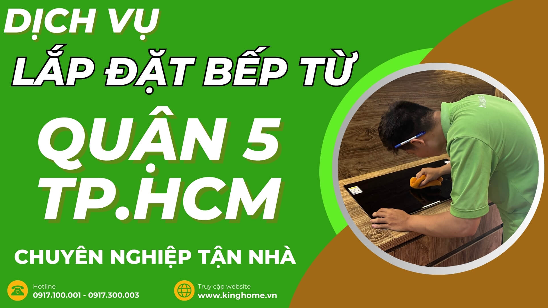 Dịch vụ lắp đặt bếp từ tại Quận 5 TPHCM chuyên nghiệp tận nhà