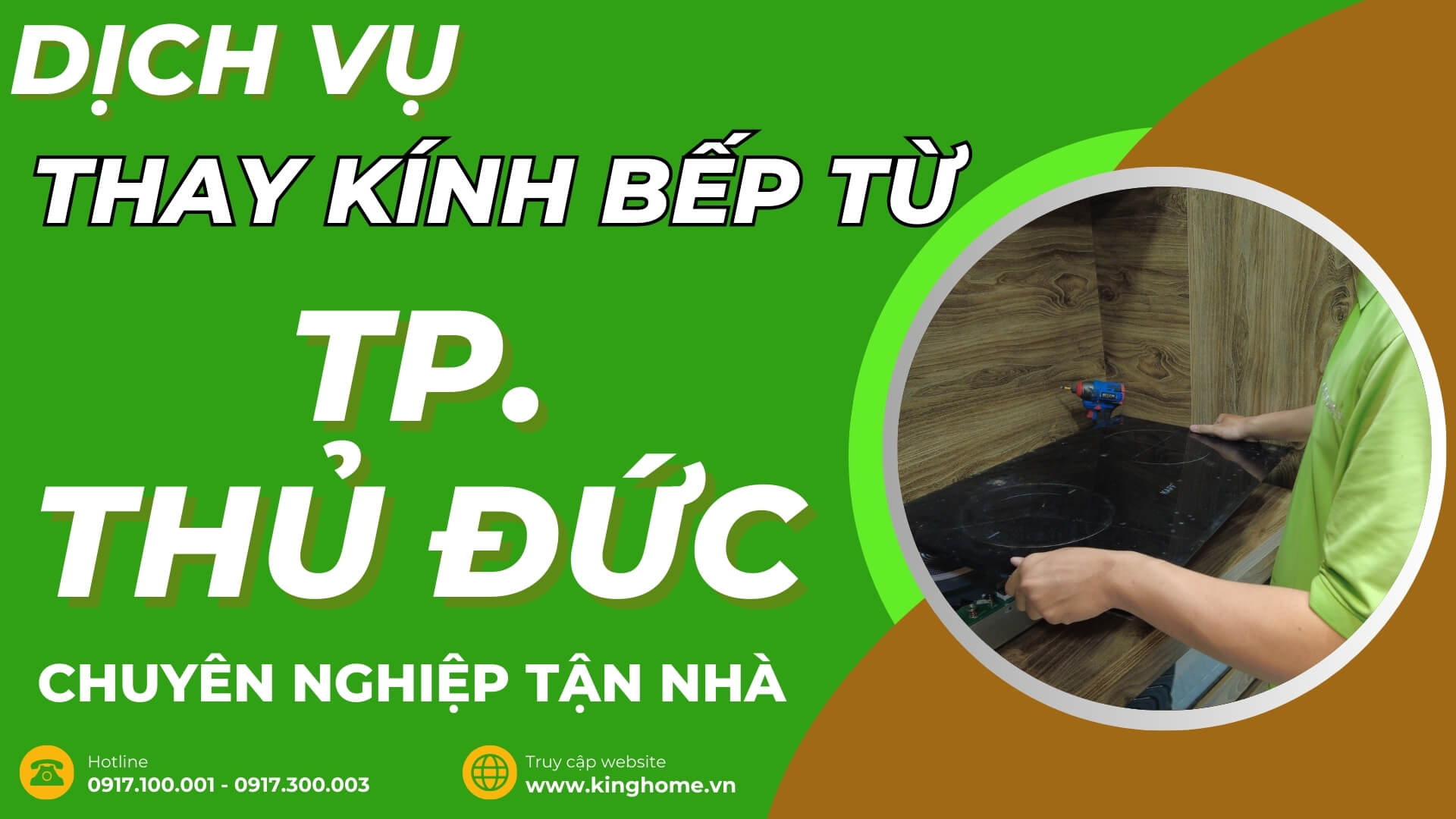 Dịch vụ thay kính bếp từ tại TP Thủ Đức chuyên nghiệp tận nhà