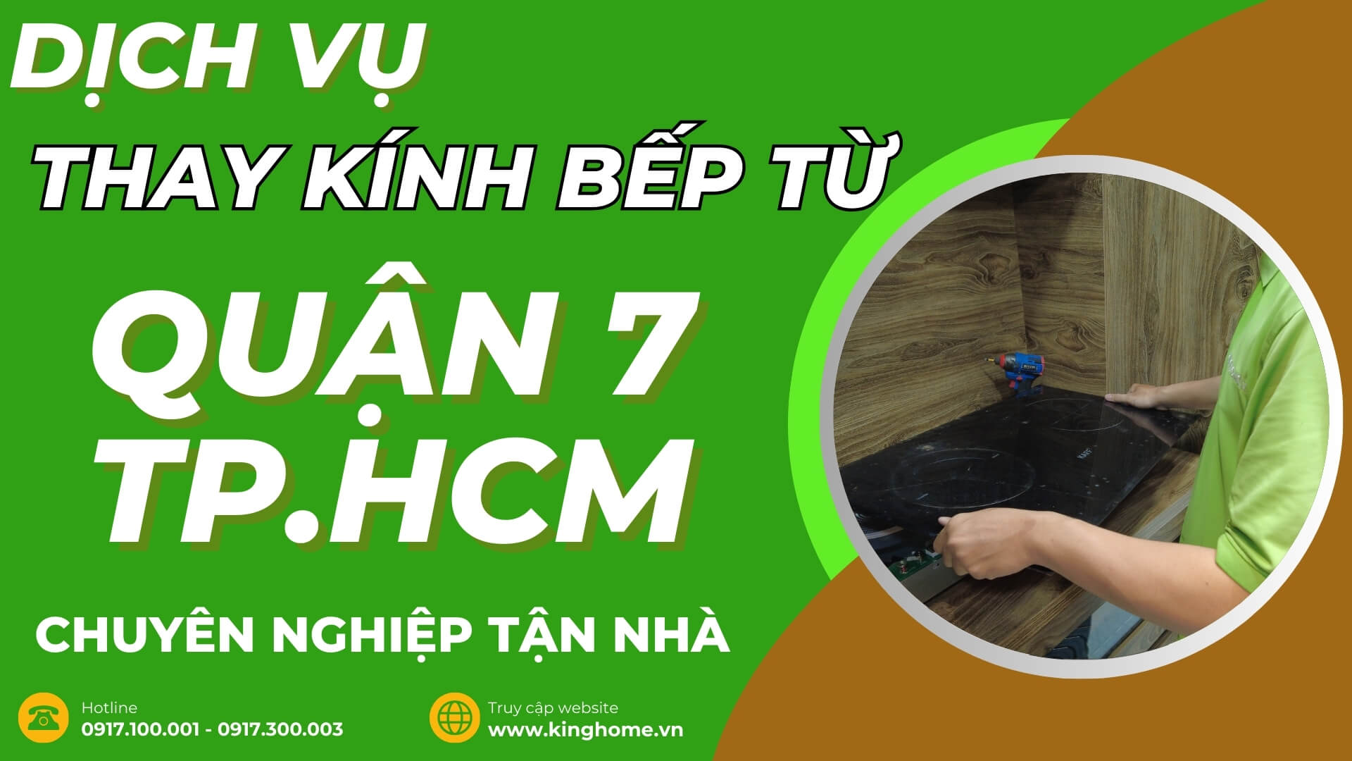 Dịch vụ thay kính bếp từ tại Quận 7 TPHCM chuyên nghiệp tận nhà