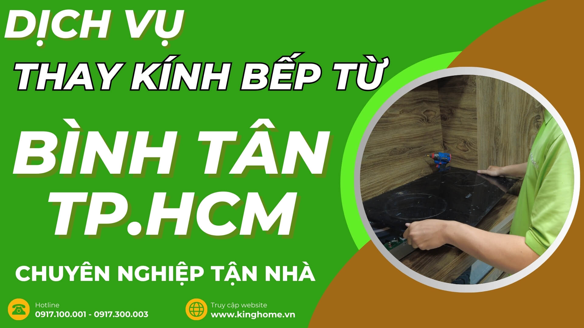 Dịch vụ thay kính bếp từ tại Quận Bình Tân TPHCM chuyên nghiệp tận nhà