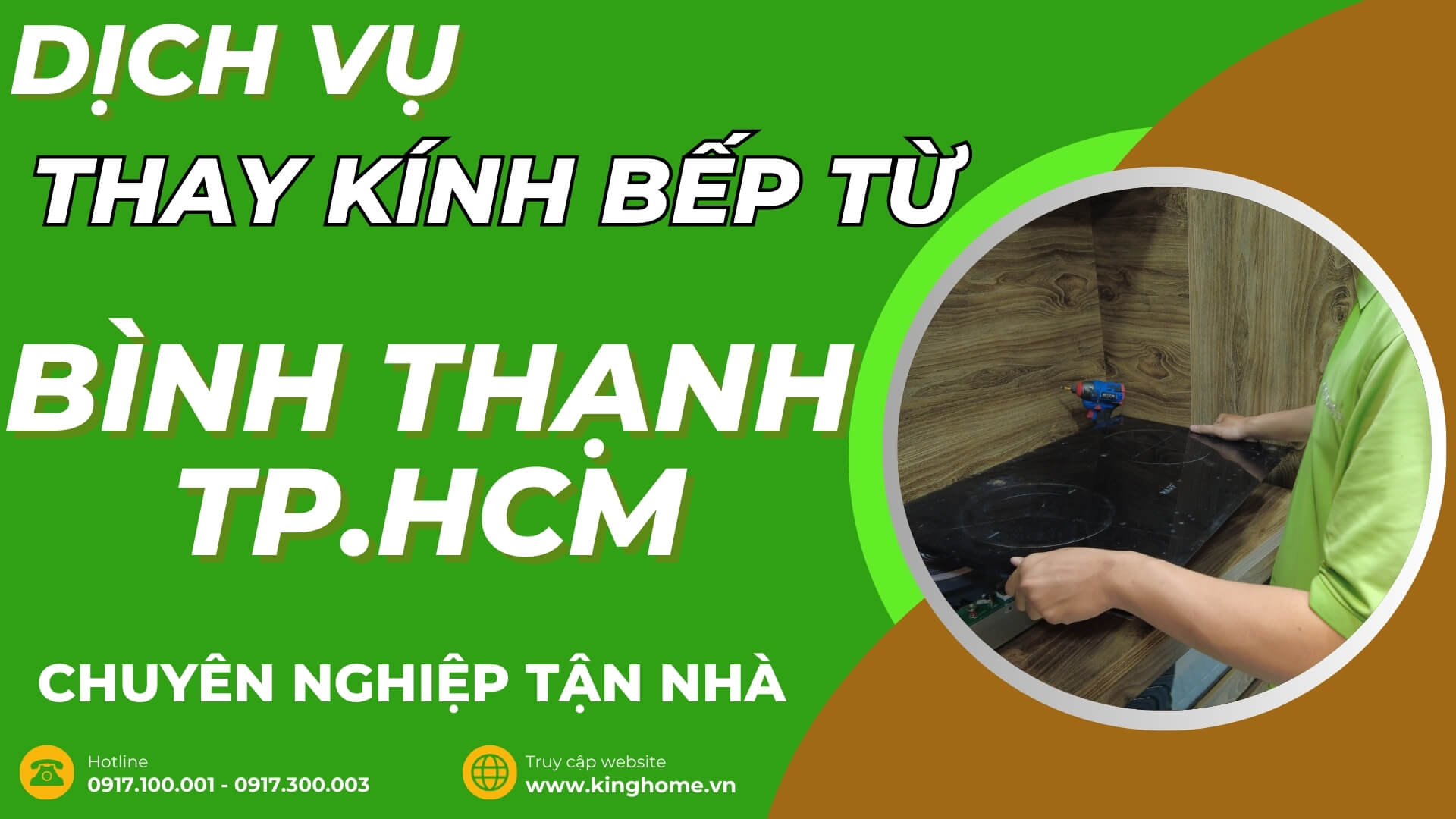 Dịch vụ thay kính bếp từ tại Quận Bình Thạnh TPHCM chuyên nghiệp tận nhà