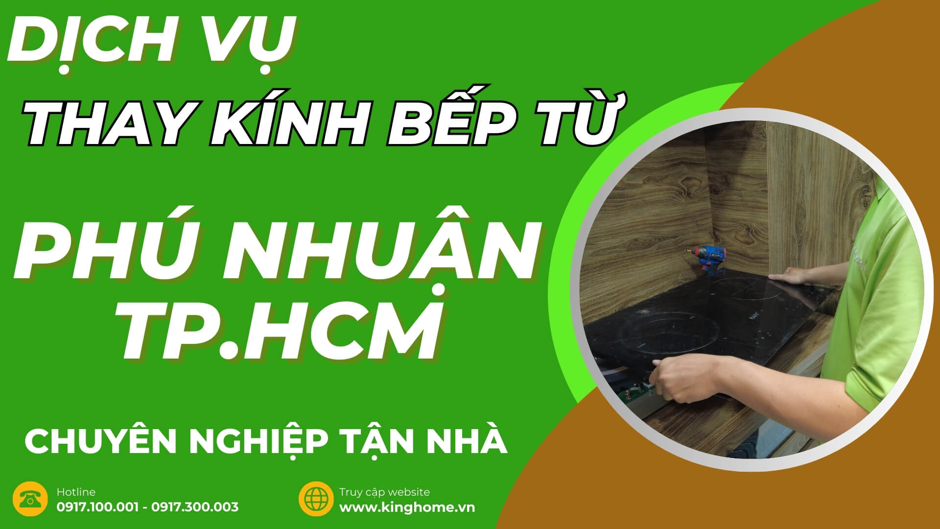 Dịch vụ thay kính bếp từ tại Quận Phú Nhuận TPHCM chuyên nghiệp tận nhà