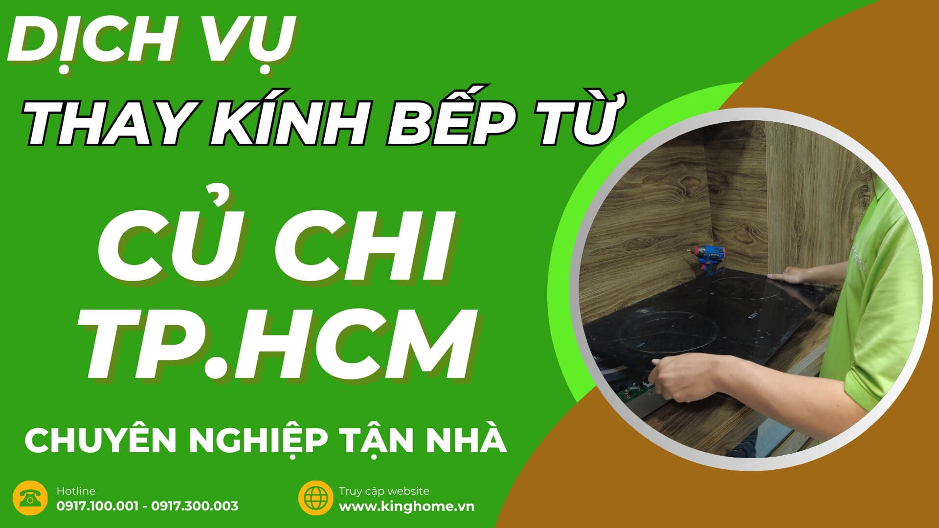 Dịch vụ thay kính bếp từ tại Củ Chi TPHCM chuyên nghiệp tận nhà