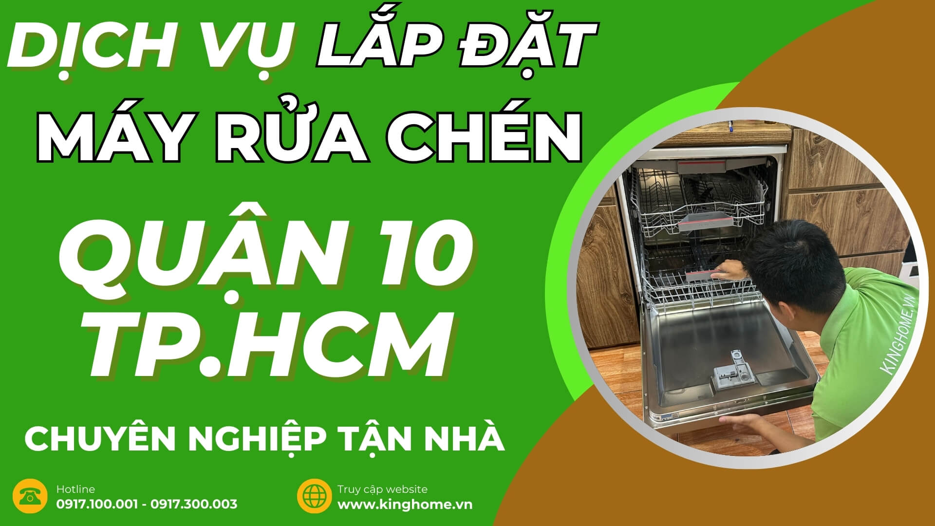 Dịch vụ lắp đặt máy rửa chén tại Quận 10 TPHCM chuyên nghiệp tận nhà