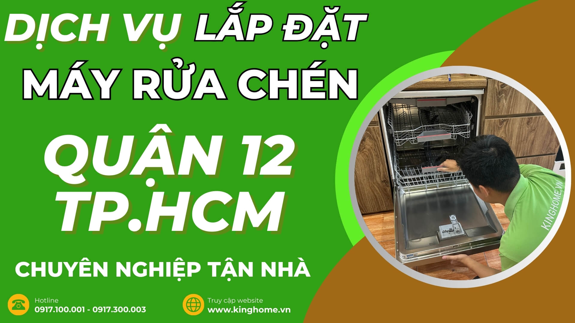 Dịch vụ lắp đặt máy rửa chén tại Quận 12 TPHCM chuyên nghiệp tận nhà