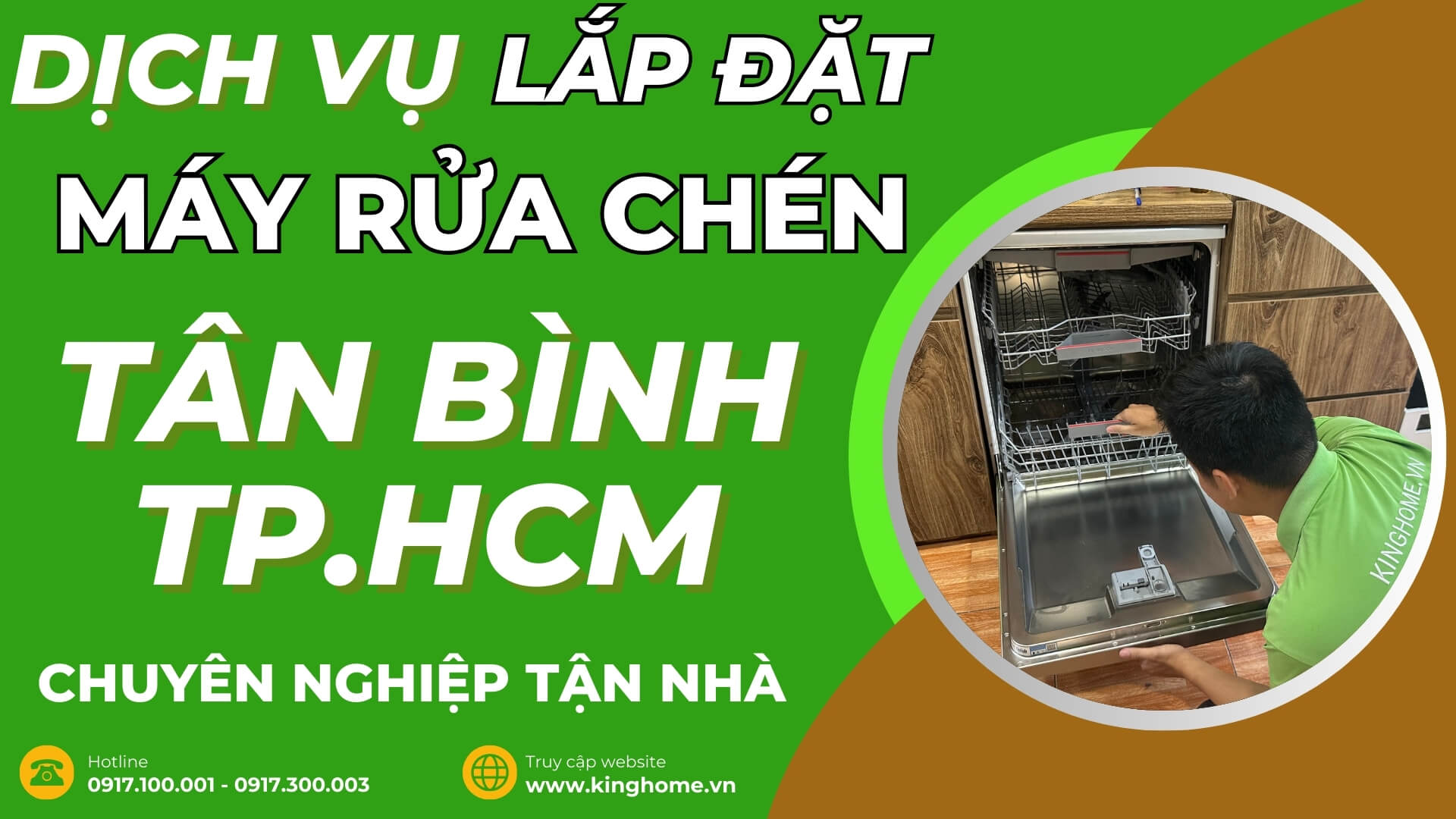 Dịch vụ lắp đặt máy rửa chén tại Quận Tân Bình TPHCM chuyên nghiệp tận nhà