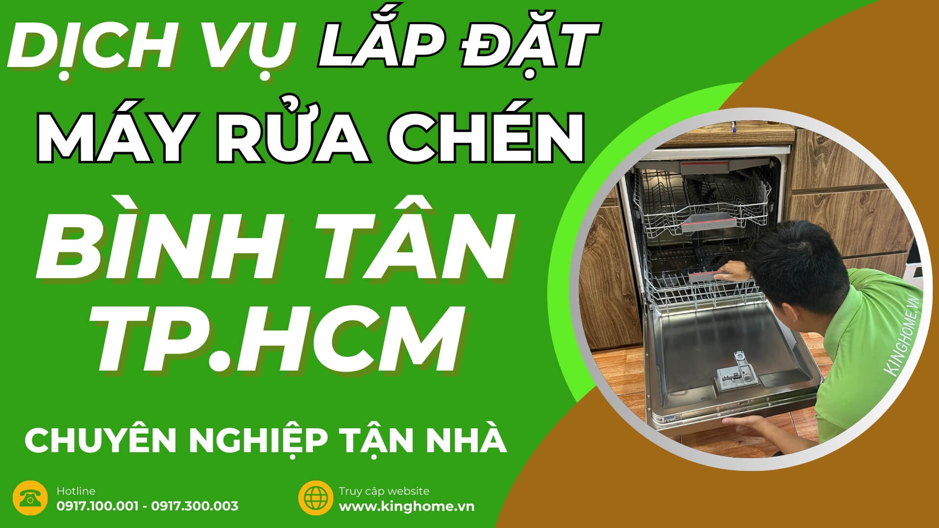 Dịch vụ lắp đặt máy rửa chén tại Quận Bình Tân TPHCM chuyên nghiệp tận nhà