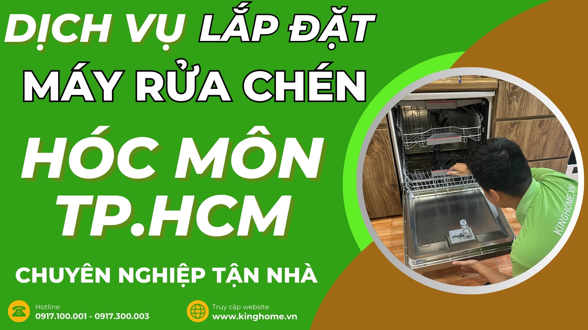 Dịch vụ lắp đặt máy rửa chén tại Hóc Môn TPHCM chuyên nghiệp tận nhà