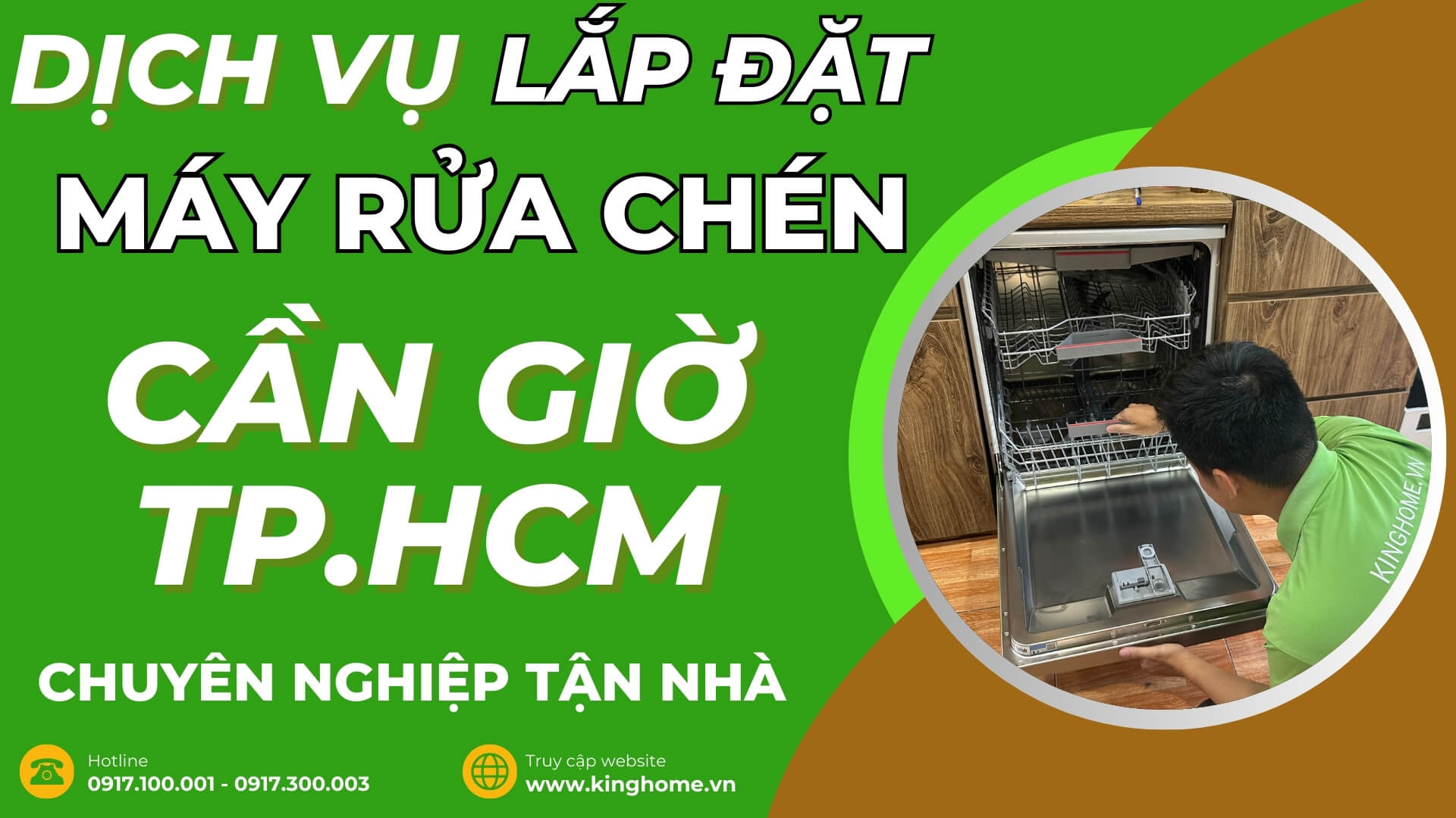 Dịch vụ lắp đặt máy rửa chén tại Cần Giờ TPHCM chuyên nghiệp tận nhà