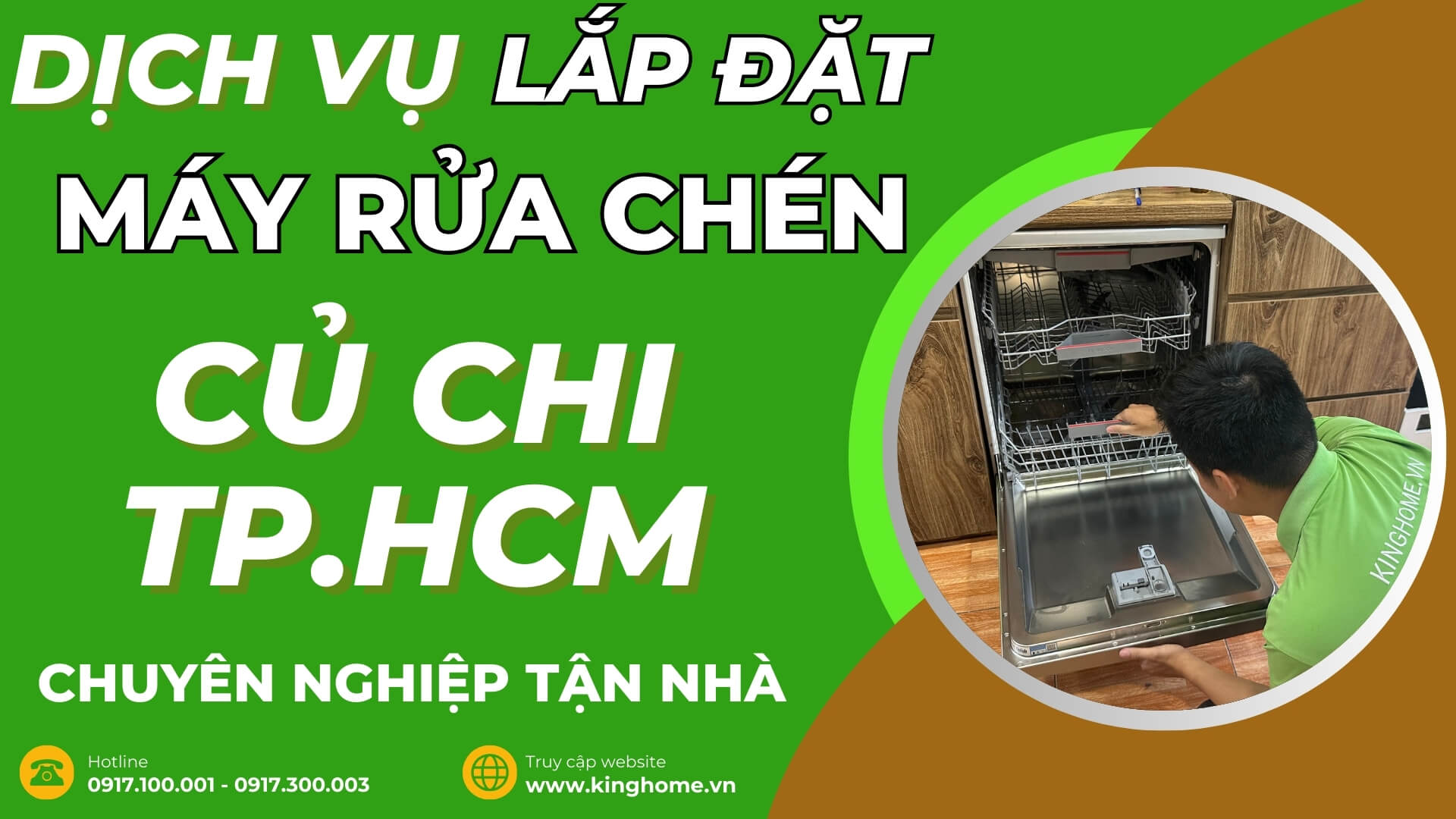 Dịch vụ lắp đặt máy rửa chén tại Củ Chi TPHCM chuyên nghiệp tận nhà