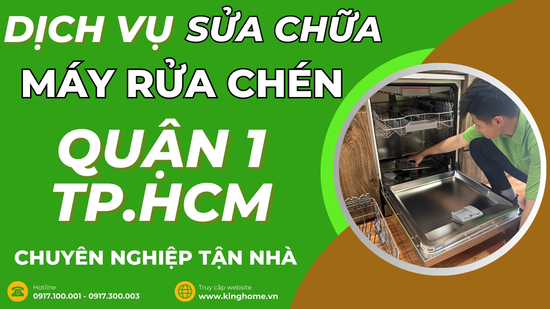 Dịch vụ sửa chữa máy rửa chén tại Quận 1 TPHCM chuyên nghiệp tận nhà