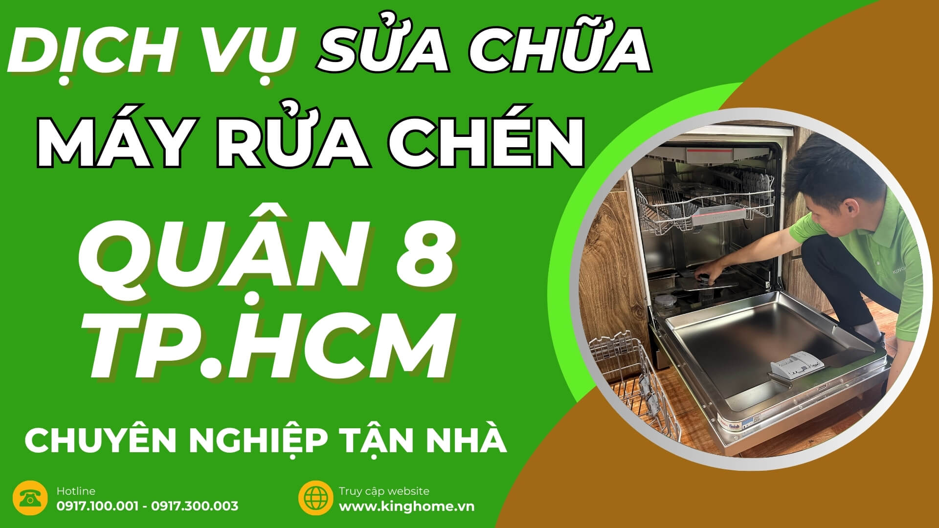 Dịch vụ sửa chữa máy rửa chén tại Quận 8 TPHCM chuyên nghiệp tận nhà