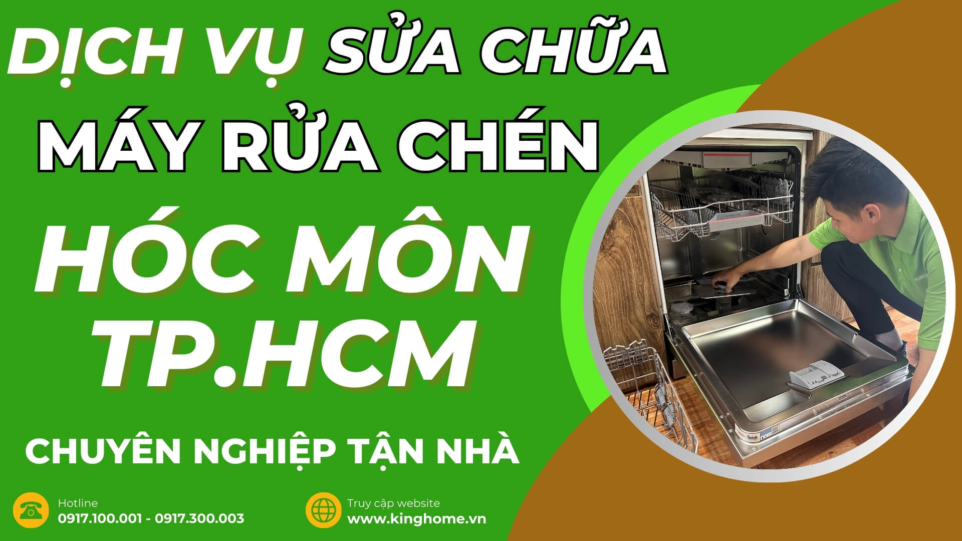 Dịch vụ sửa chữa máy rửa chén tại Hóc Môn TPHCM chuyên nghiệp tận nhà