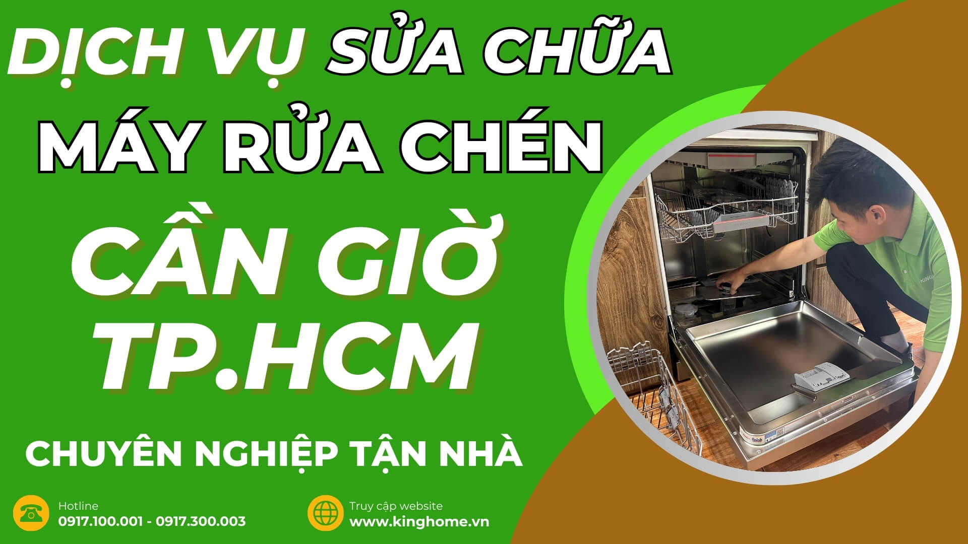 Dịch vụ sửa chữa máy rửa chén tại Cần Giờ TPHCM chuyên nghiệp tận nhà