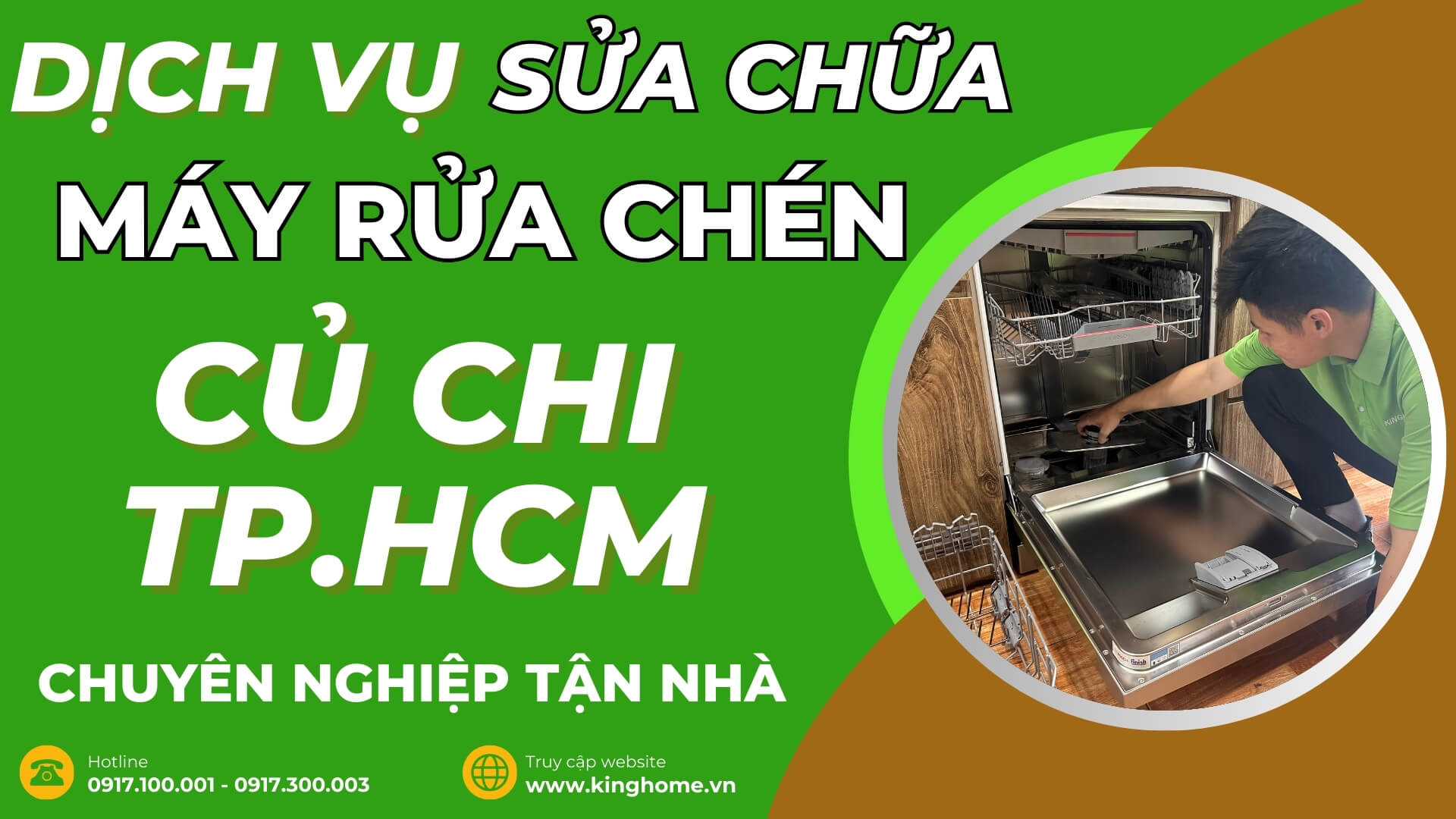 Dịch vụ sửa chữa máy rửa chén tại Củ Chi TPHCM chuyên nghiệp tận nhà