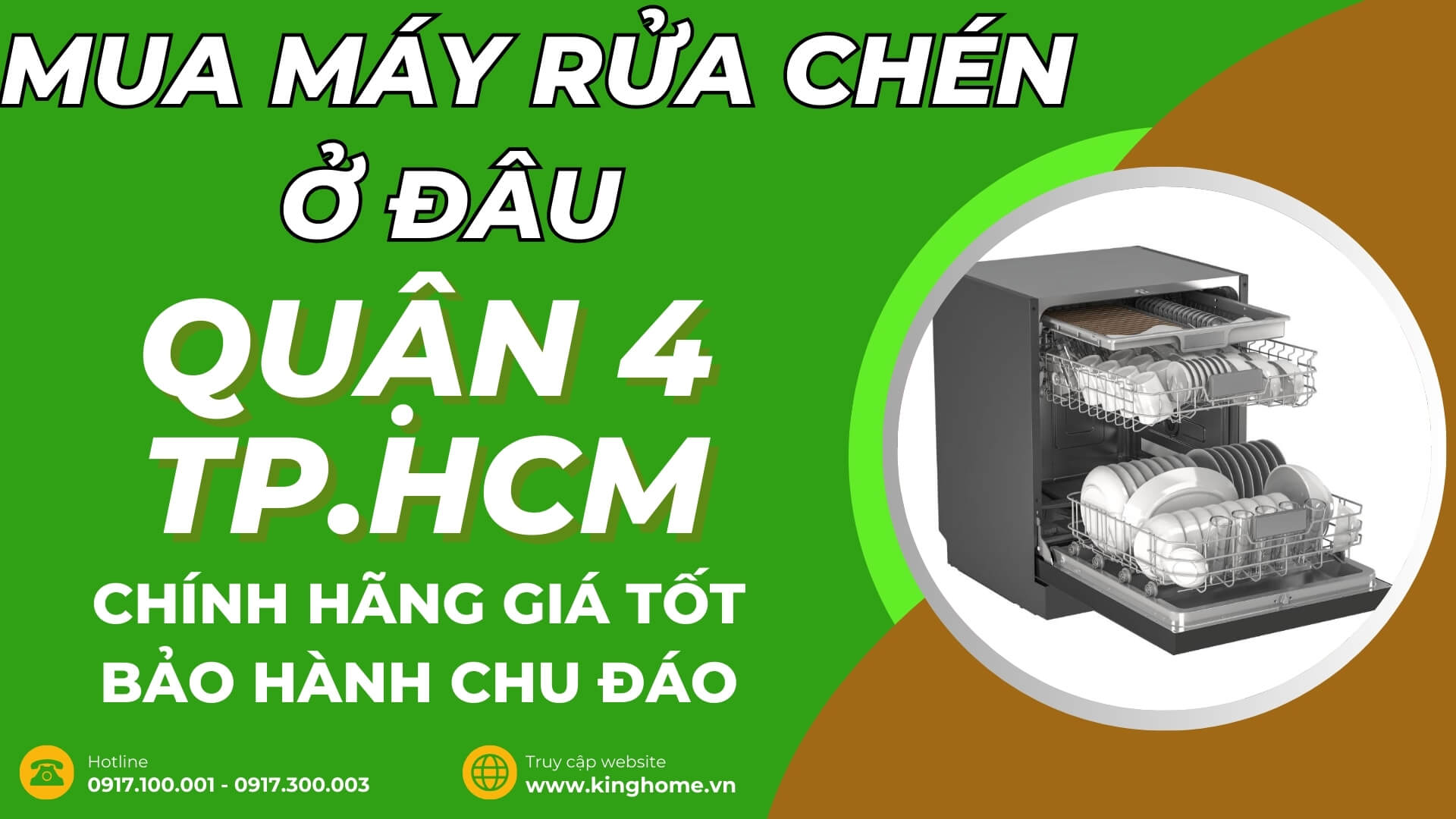 Mua máy rửa chén ở đâu tại Quận 4 TPHCM chính hãng giá tốt bảo hành chu đáo