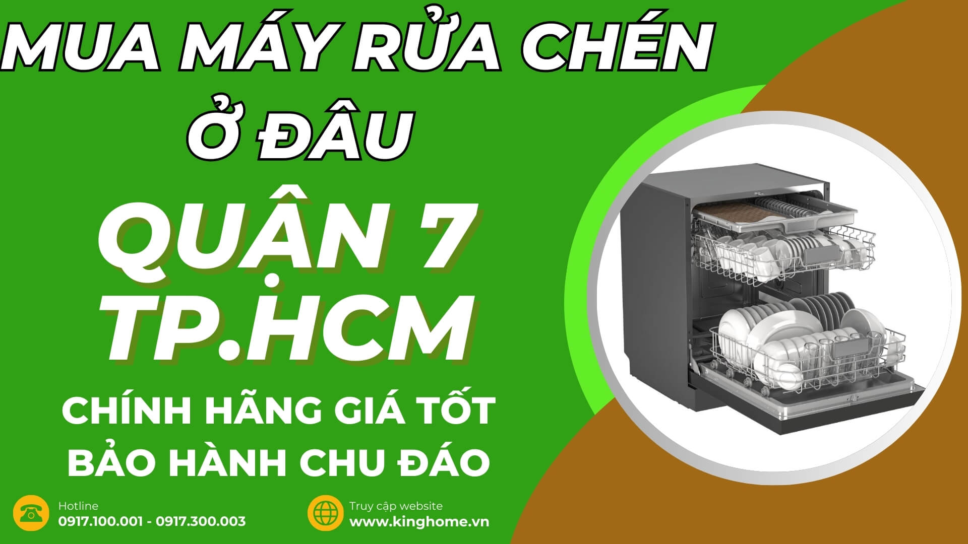 Mua máy rửa chén ở đâu tại Quận 7 TPHCM chính hãng giá tốt bảo hành chu đáo