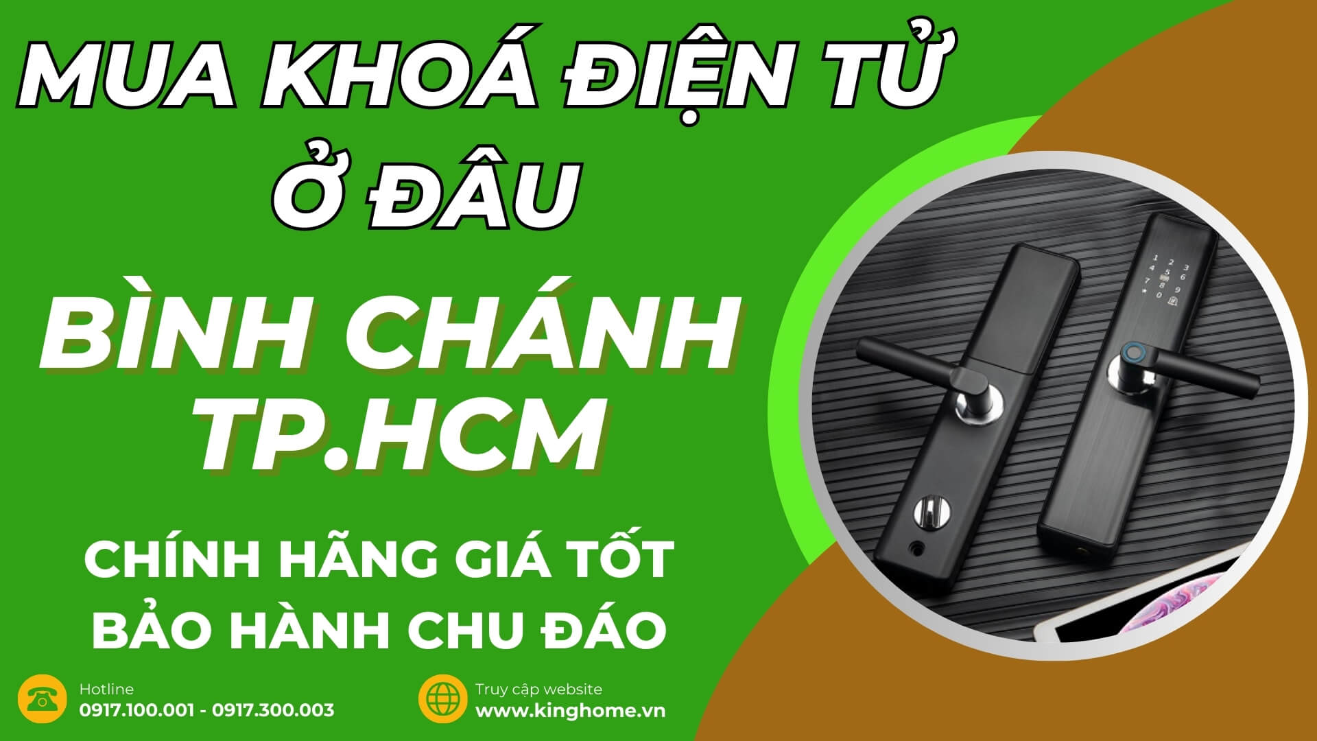 Mua khoá điện tử ở đâu tại Bình Chánh TPHCM chính hãng giá tốt bảo hành chu đáo